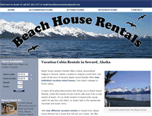 Tablet Screenshot of beachhousealaska.com